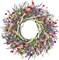 26 Inch Lavender Wreath Summer Wreaths for Front Door Wreaths for Front Door for Wedding Farmhouse (Red Pink Lavender)